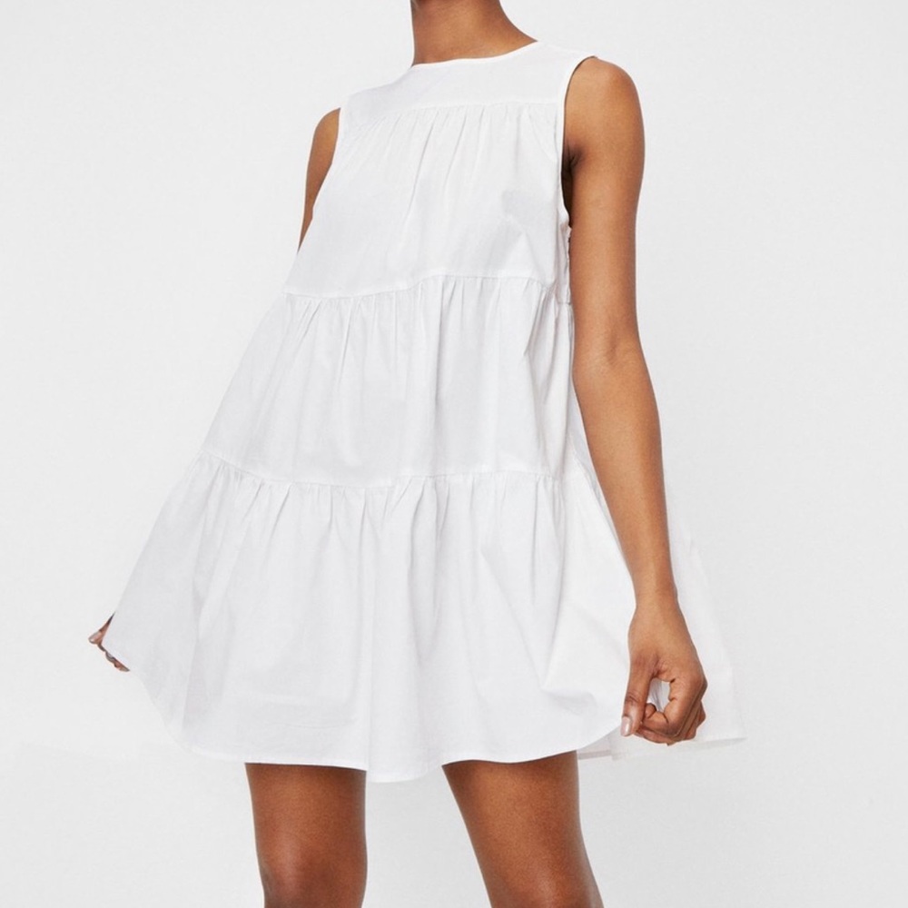 Nasty Gal Sleeveless Poplin Mini Dress